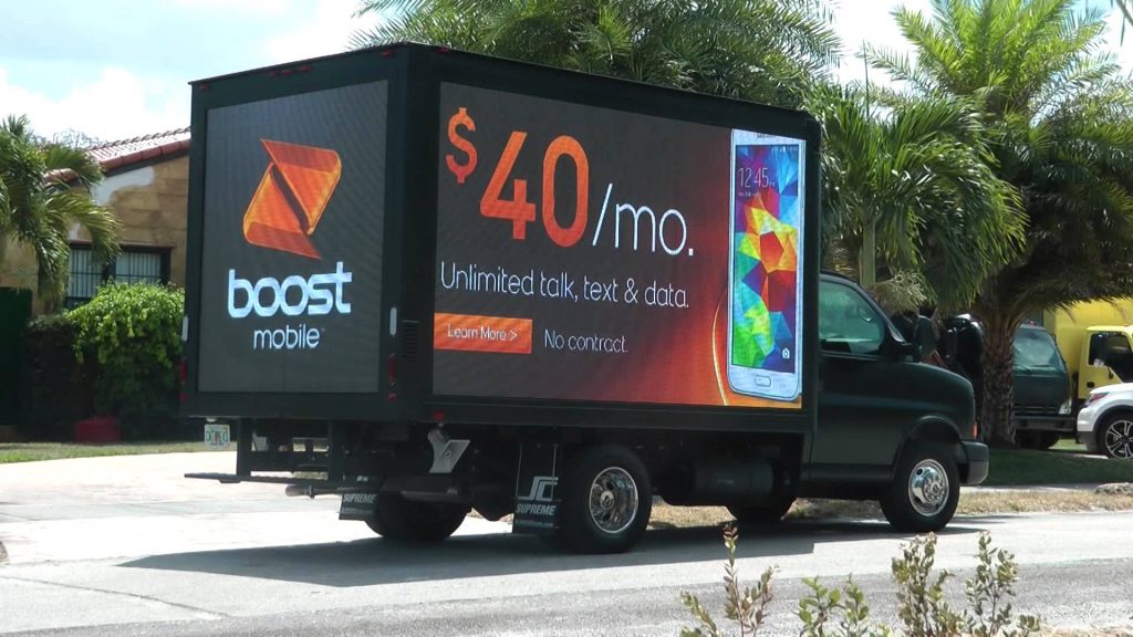 Digital LED Advertising truck